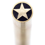 Mosaic Pin - 1039BB - .250 (1/4) - (Star) - Brass/Brass