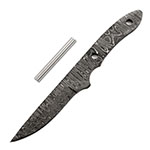 *Little Viper Knife Kit - (USA Damascus) - DIY Knife Kit - (Blade Blank & Pinstock Only)