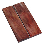 Camel Bone - Scale Set - (Flat Top) - (Double-Dyed: Amber/Red) - (3.5 x 1.0 x 0.156)