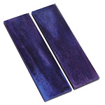 Camel Bone - Scale Set - (Flat Top) - (Double-Dyed: Blue/Purple) - (3.5 x 1.0 x 0.156)
