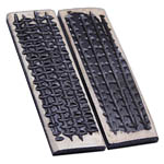 Camel Bone - Scale Set - (Jigged) - (Cream Choco Winter Bottom) - (3.5 x 1.0 x 0.156)