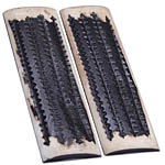 Camel Bone - Scale Set - (Jigged) - (Cream Choco Winter Bottom) - (5.0 x 1.5 x 0.25)