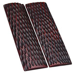 Camel Bone - Scale Set - (Peach Seed Jigged) - (Amber) - (4.5 x 1.25 x 0.187)