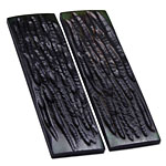 Camel Bone - Scale Set - (Stag Jigged) - (Hunter Green) - (3.5 x 1.0 x 0.156)