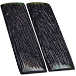 Camel Bone - Scale Set - (Stag Jigged) - (Hunter Green) - (5.0 x 1.5 x 0.25)
