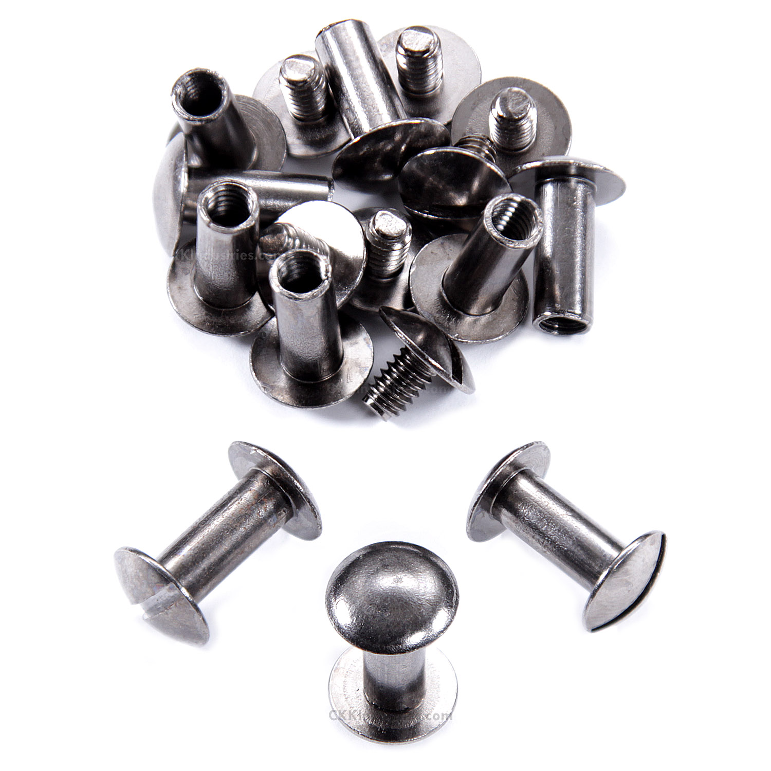 GUN METAL CHICAGO SCREWS – CroChic Styles, LLC