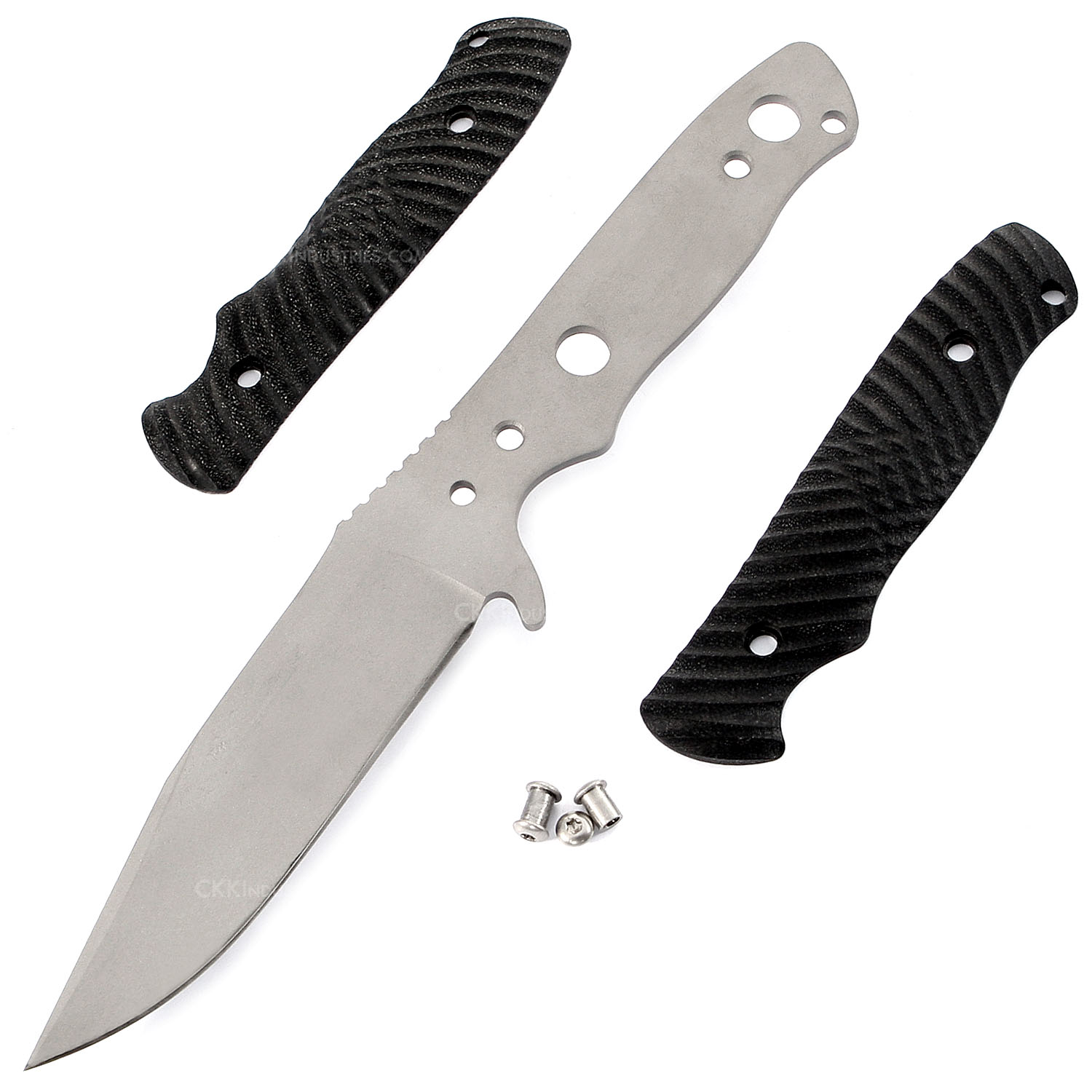 Saber-Tooth Hunter - Complete Knife Kit - (Blade Blank/Handles/Hardware)