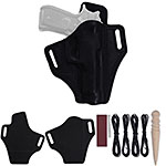 Leather Holster Making Kit for Beretta 92F - (Pancake) - Black - 1.50in - (RH) - w/Tools
