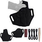 Leather Holster Making Kit for 1911 (4.00in) - (Pancake) - Black - 1.50in - (RH) - w/Tools