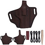 Leather Holster Making Kit for Chiappa Rhino 40DS - (Thumb Break) - Espresso - (1.50in)(RH)(w/Tools)