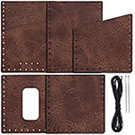 Leather Wallet Making Kit - (Antique Brown) - (w/Tools)