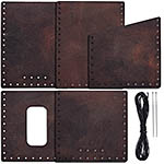 Leather Wallet Making Kit - (Whiskey Brown) - (w/Tools)