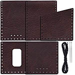 Leather Wallet Making Kit - (Burgundy) - (w/Tools)