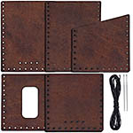 Leather Wallet Making Kit - (Saddle Brown) - (w/Tools)