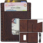 Leather Wallet Making Kit - (Saddle Brown) - (w/Tools)