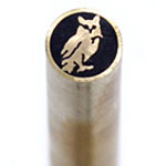 Mosaic Pin - 1051BB - .250 (1/4) - (Owl) - Brass/Brass
