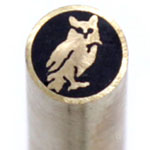 Mosaic Pin - 1051BB - .375 (3/8) - (Owl) - Brass/Brass