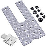 Tegris® Belt Accessory Mount - (Silver) - (12 Layers) - (Fits Belts Up to 2.00 inches) - (w/Hardware