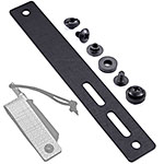 Tegris® Single Molle Attachment - (Black) - (3.00in) - (12 Layers) - (w/Mounting Hardware)