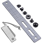 Tegris® Single Molle Attachment - (Silver) - (3.00in) - (12 Layers) - (w/Mounting Hardware)