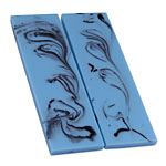 XGrip - Handle Scale Set - Light Turquoise w/Black Infusion - (3.50 x 1.0 x 0.187)