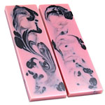 XGrip - Handle Scale Set - Pink w/Black Infusion - (5.0 x 1.5 x 0.250)