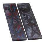 XGrip - Handle Scale Set - Red/Blue Infused - (3.50 x 1.0 x 0.187)