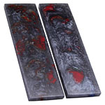 XGrip - Handle Scale Set - Red/Blue Infused - (4.50 x 1.25 x 0.187)