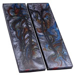 XGrip - Handle Scale Set - Red/Blue Infused - (5.0 x 1.5 x 0.250)