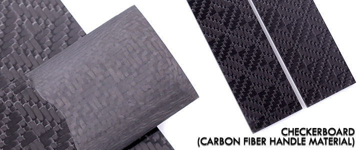 Carbon Fiber Checkerboard Handle Material