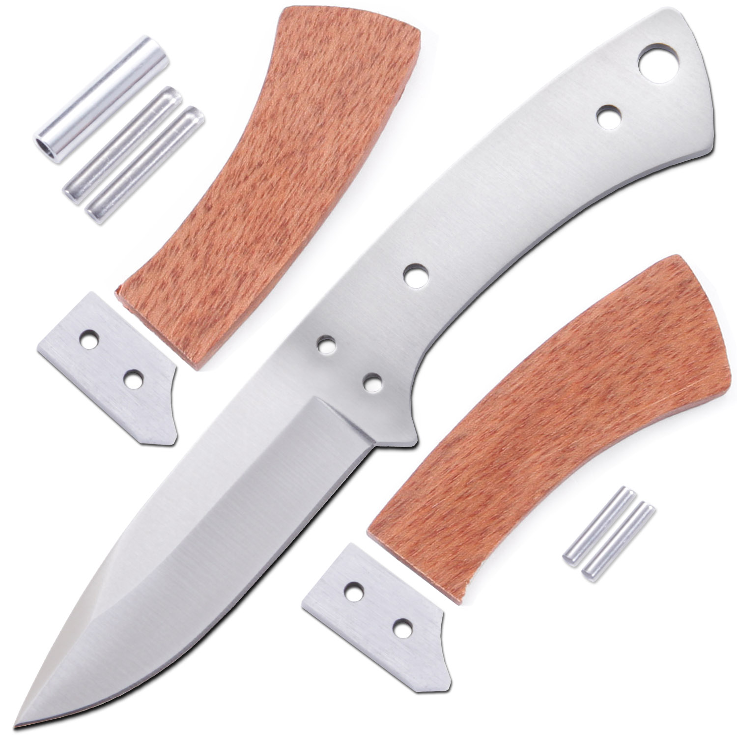 Boot Skinner - DIY Knife Kit w/Bloodwood Handle Scales (pre-machined)