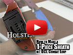 DIY Video - How to Make a Fold Over Knife Sheath w/ a DCL Combat Loop Attachment Using HOLSTEX®