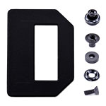 O.W.B. Belt Loop - Universal - Flat Wing - Black - (w/Hardware) - (1.50in)
