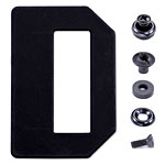 O.W.B. Belt Loop - Universal - Flat Wing - Black - (w/Hardware) - (1.75in)