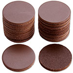 Leather Handle Washers - Round - (1.50in Diameter) - (Brown) - USA Made - (20 Pack)