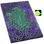 Voodoo Resins - Handle Scale Set - Voodoo Flower Kraken Core - Luminescent - (6.0 x 2.0 x .250)