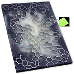 Voodoo Resins - Handle Scale Set - Stargazer Kraken Core - Luminescent - (6.0 x 2.0 x .250)