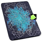 Voodoo Resins - Handle Slab - Bow & Arrow Flower Kraken Core - (Luminescent) - (6.0 x 4.25 x .25)