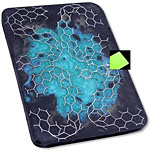 Voodoo Resins - Handle Slab - Bow & Arrow Flower Kraken Core - (Luminescent) - (6.0 x 4.25 x .25)